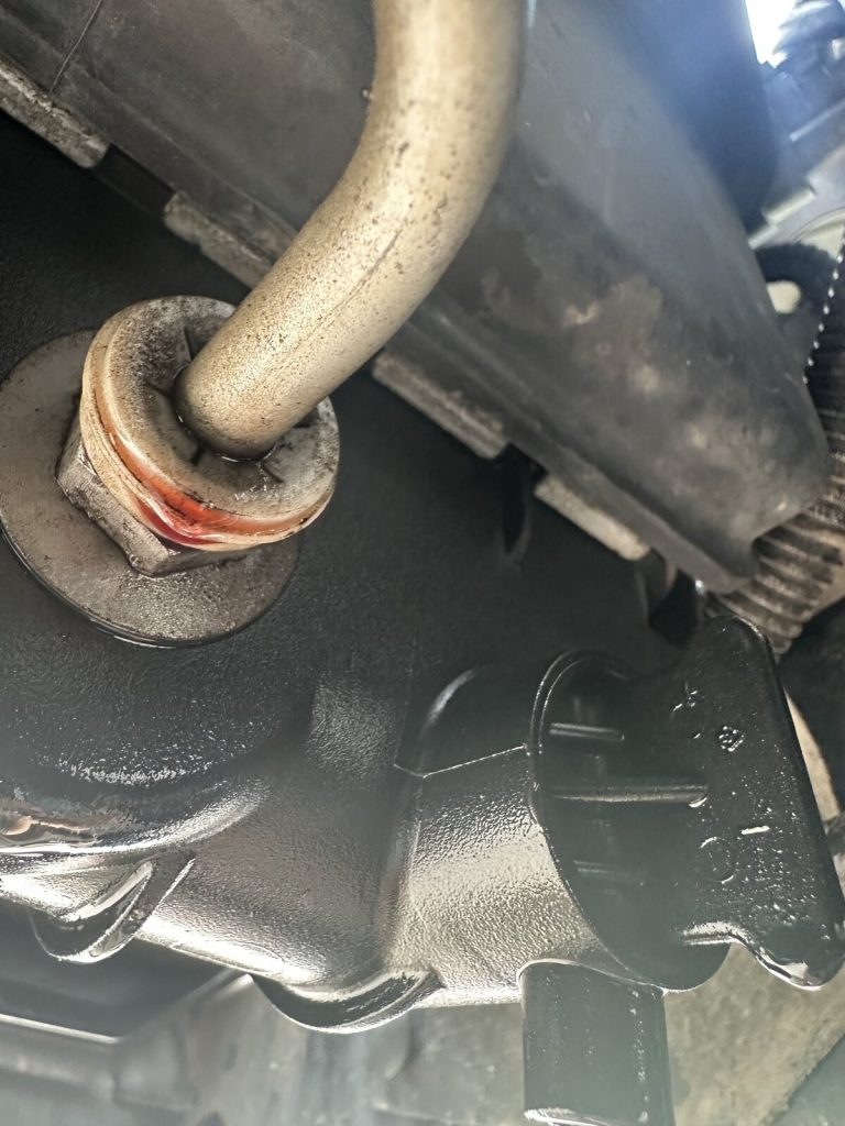 leaking transmission fitting